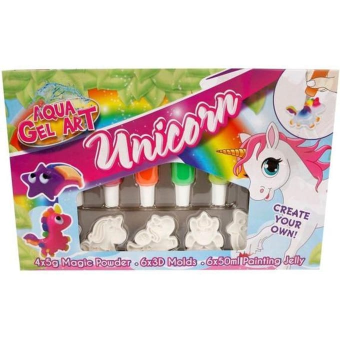 Eenhoorn 3D aqua gel figuren set Knutselen