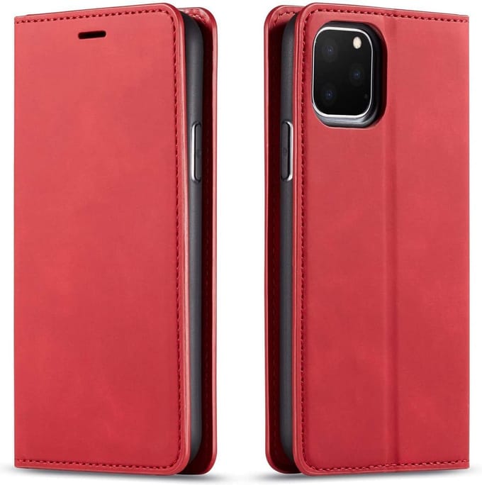 Geschikt voor Apple iPhone 11 Pro Bookcase | Rood | Pasjeshouder | Portemonnee hoesje
