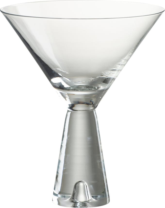 J-Line glas cocktail Lewis - glas - transparant - 4 stuks
