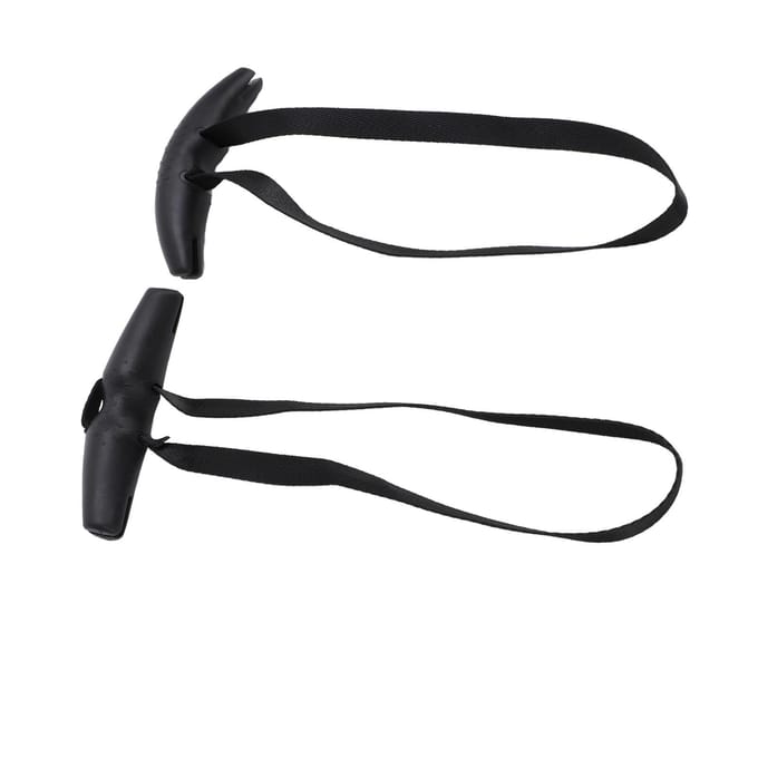 2 STUKS Optrekhandvatten Silicone Nylon Hoornvormige Gym Oefenhandvatten Pulldown Hulpstukken voor