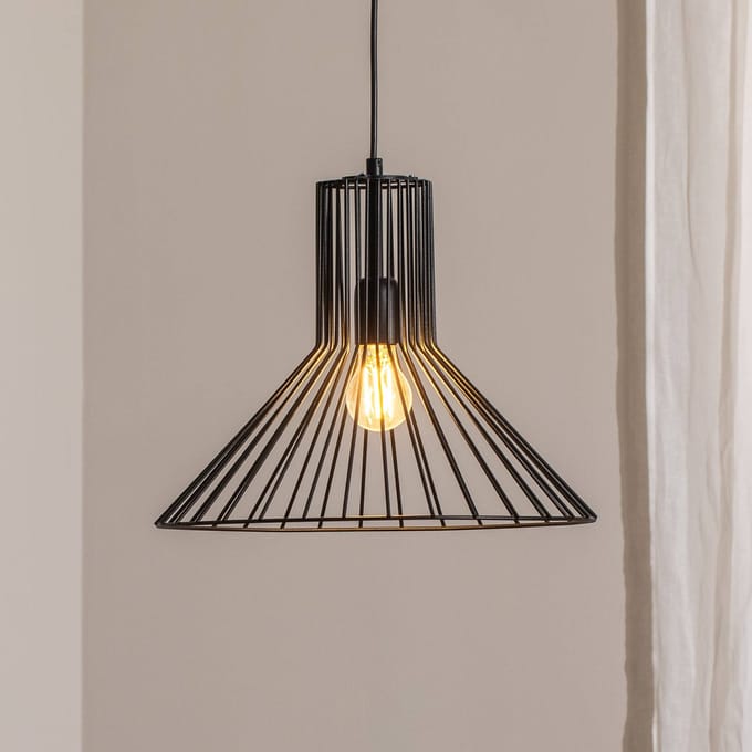 Opviq Hanglamp Fellini MR-757, zwart, metaal, Ø 38 cm