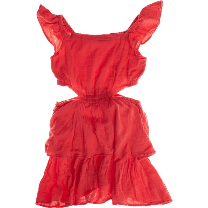 Korte jurk met zijsplitten 664962 dames