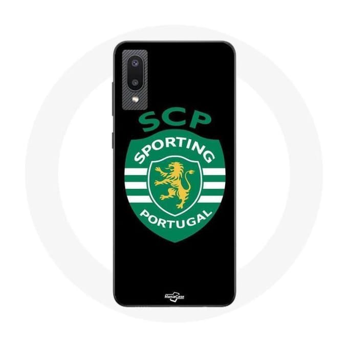 Coque - Maniacase - Samsung Galaxy A02 - Noir - Souple - Sporting Portugal noir