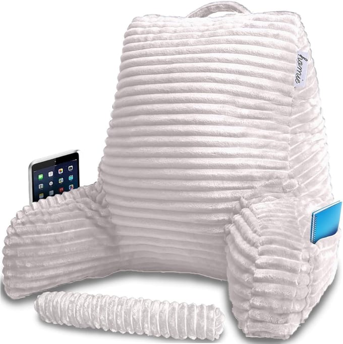 Leeskussen met polssteun en rugsteun voor optimaal comfort