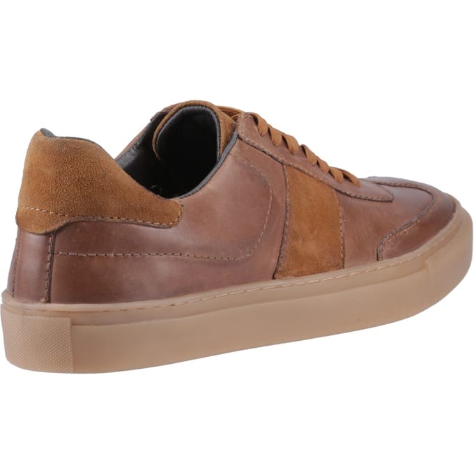 Hush Puppies Riley Suède Heren Taupe Sneakers