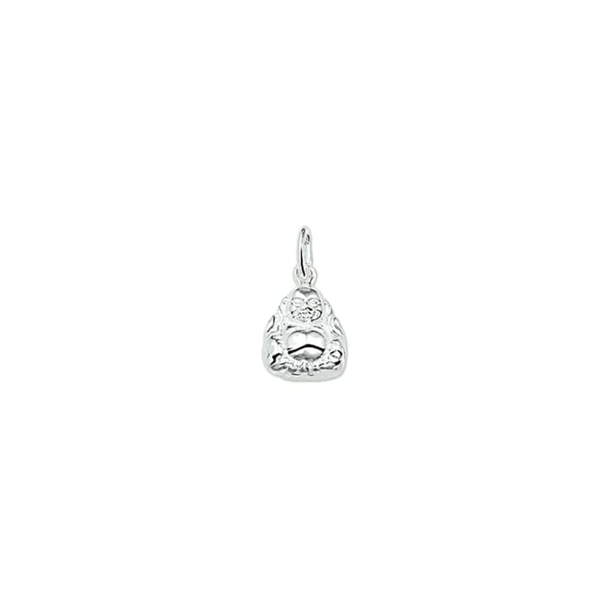 hanger boeddha zilver gerhodineerd