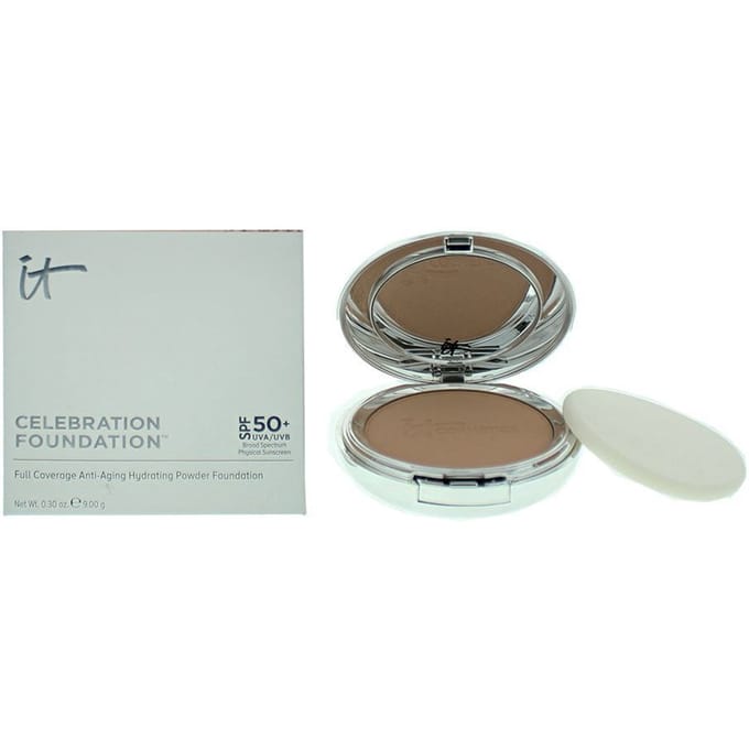 It Cosmetics, Celebration, Poudre Compact Fond de Teint, Riche, FPS50+, 9 g