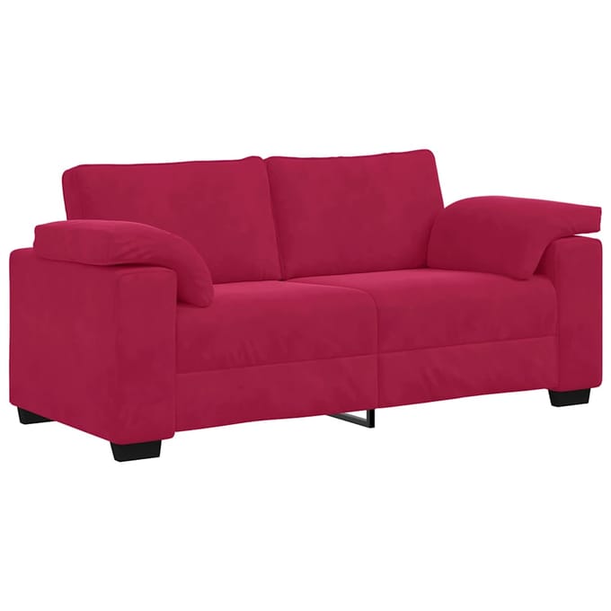 vidaXL - Loveseat - Sofa - Wijnrood - 180x77x82 - cm - Fluweel