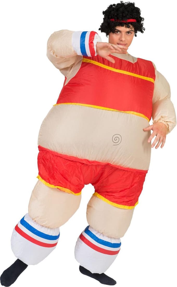 Opblaasbaar kostuum  - Verkeeldkleding -  Atleet