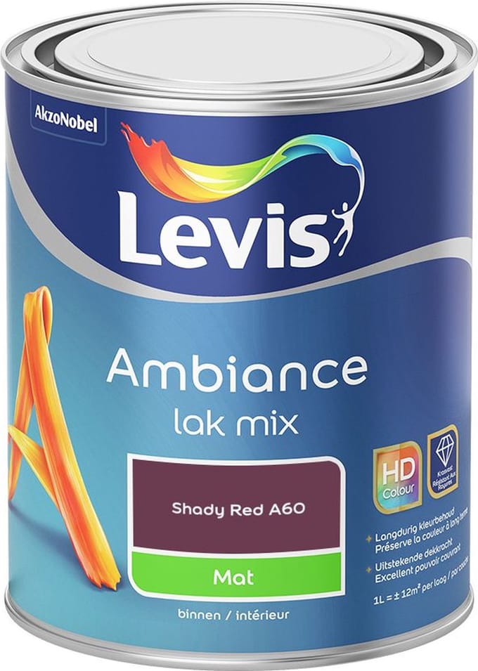 Levis - Ambiance Lak Mat Mix - Shady Red A60 - Mengverf - 1 L