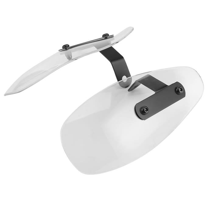 10mm Universele Motorfiets Handbeschermer Acryl Motorfiets Stuur Windscherm Geschikt voor white