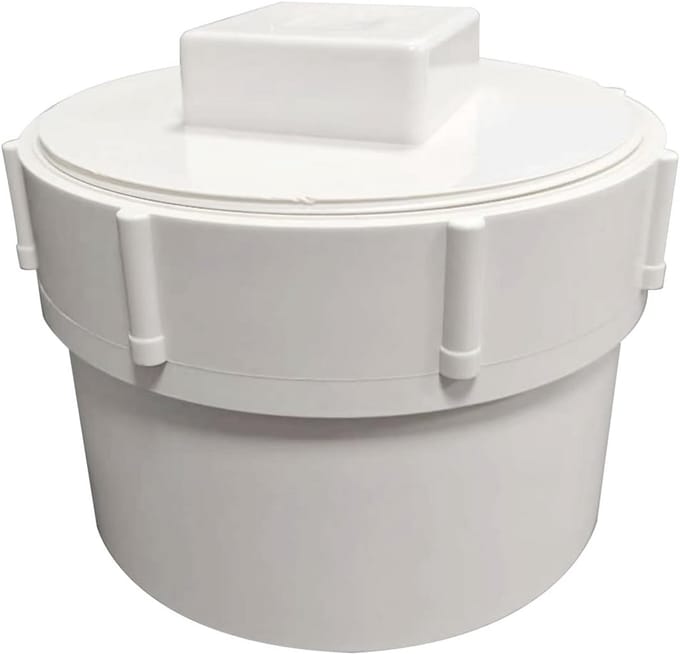 PVC Riool Reinigingsstuk met Dop en Plug - Diameter 3 Inch - Afvoerleiding Fitting
