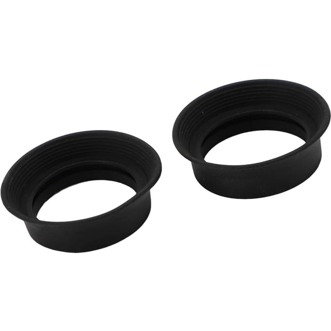 2 stuks Oculair Oogschelp Opvouwbare Zachte Rubber Oculairafdekking voor 28 tot 32 mm Microscoop Monoculair Verrekijker Oculair black