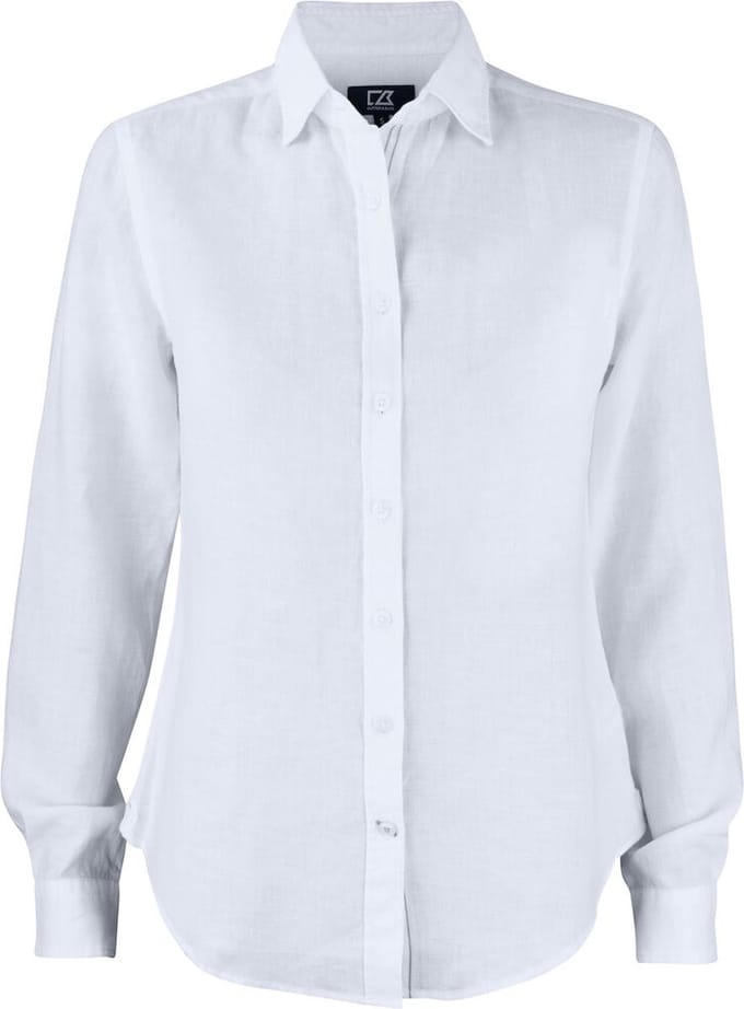 Cutter & Buck Summerland Linen Shirt Dames 352409 - Wit - M
