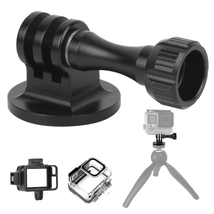 Voor GoPro Action Camera-adapter met moer, aluminiumlegering montage-installatiebasis gray