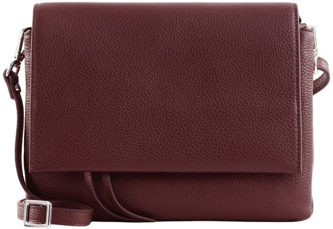 GIANNI CHIARINI Leren schoudertas Three Crossbody Bag Antique Ruby (rood)paars