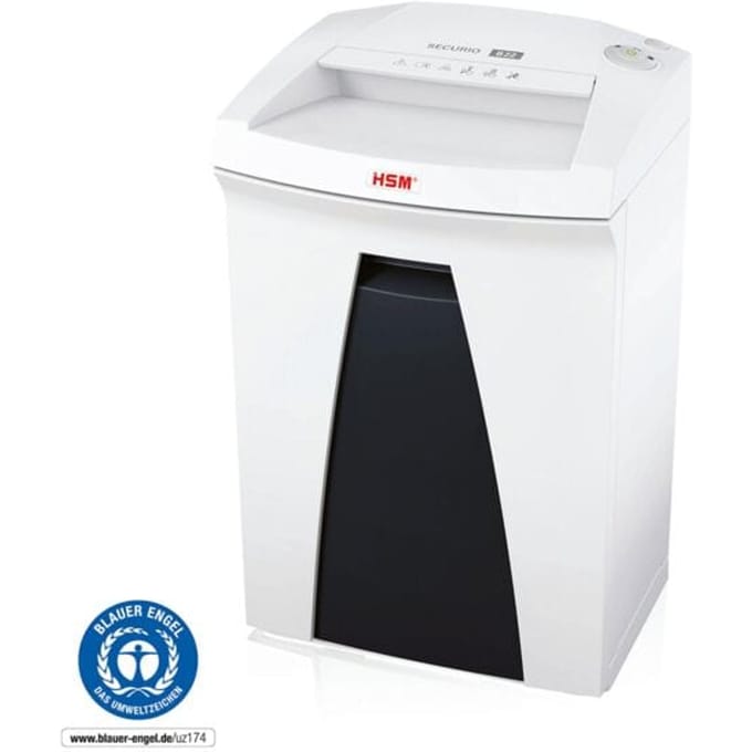 HSM SECURIO B22 papiervernietiger, veiligheidsniveau 2, strooksnede 3,9 mm, 15 vel, wit