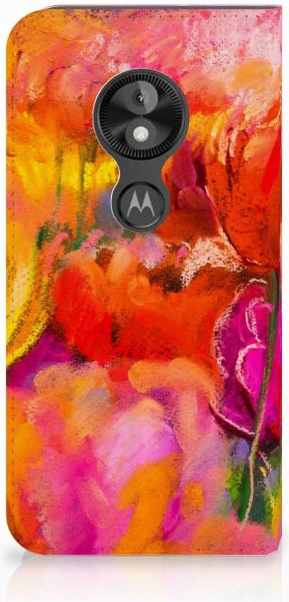 Bookcase Motorola Moto E5 Play Tulips