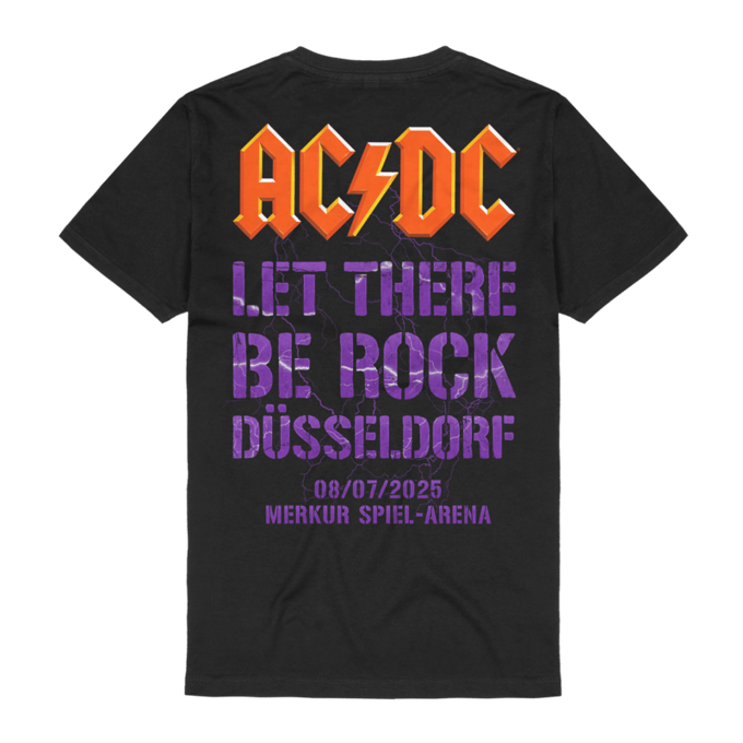 AC/DC T-shirt - Duesseldorf - S tot XXL - voor Mannen - zwart