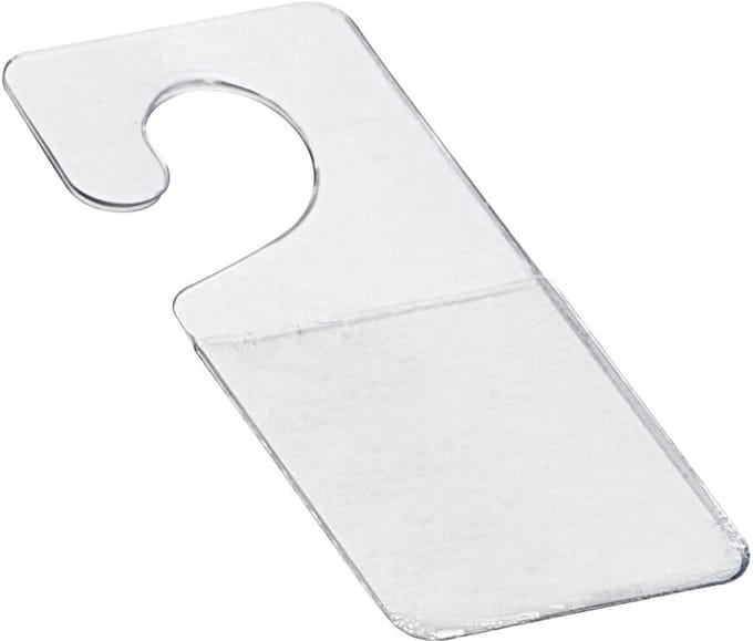 Display Hangers van 18 x 45 mm / Hang Tabs - Rol van 500 stuks - type: SPN-01