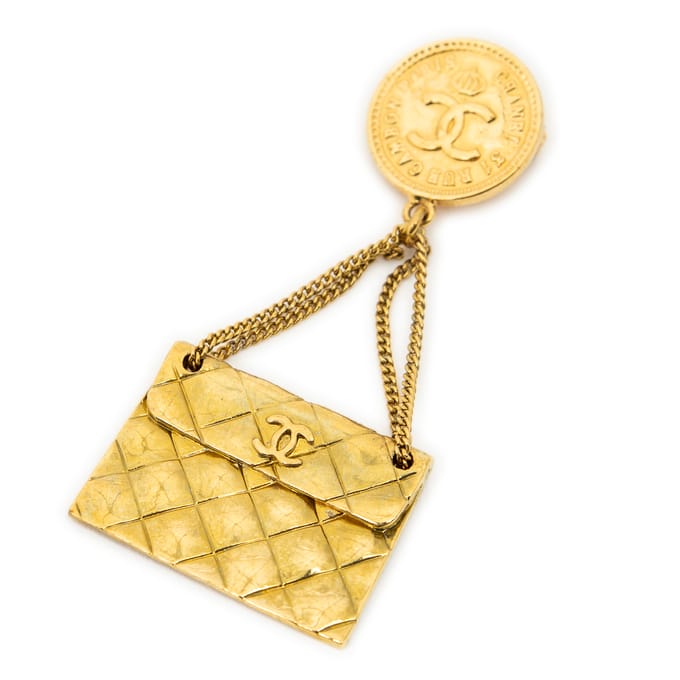 Bag Motif Brooch Pin   Broche