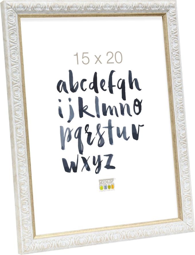 Deknudt Frames fotolijst S95LF1 - wit - retrokader - 15x20 cm