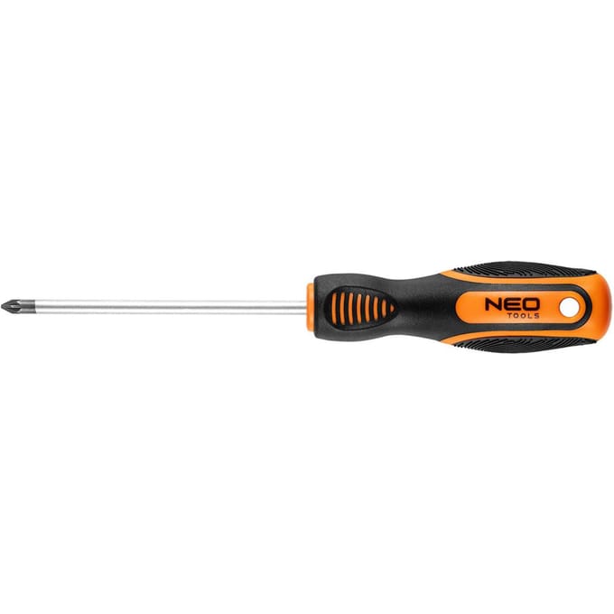 NEO - Schroevendraaier Pozidriv - PZ1 - 100 mm - Ergonomische Handgreep - Magnetische Punt