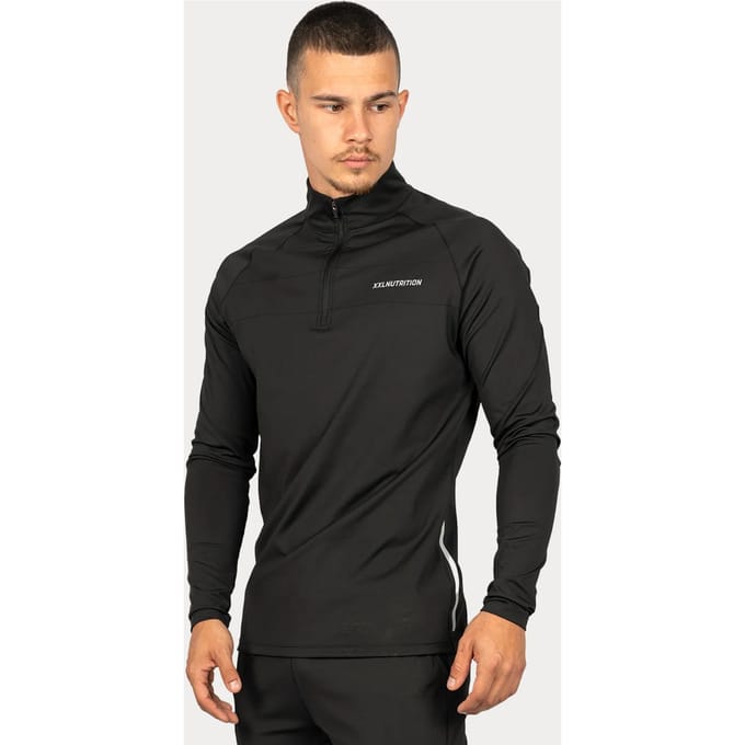 XXL Sportswear Training 1/4 Zip Pullover - Black Zwart L