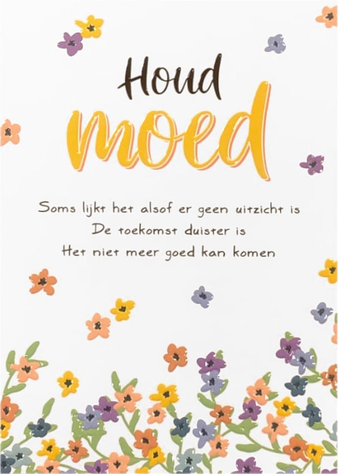 Kaart - Artige - Intense - Houd moed - TE056-C