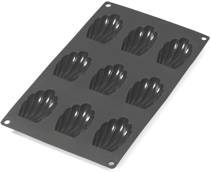 Lékué Bakvorm - 9 Madeleines - Siliconen - Black