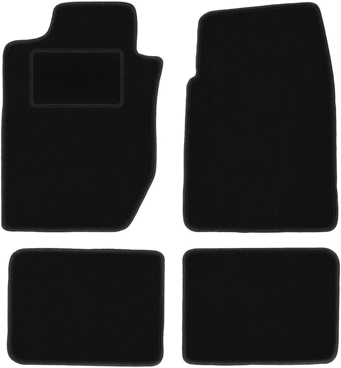 Zwarte velours vloermatten voor: Dodge Durango I SUV (1997-2003)