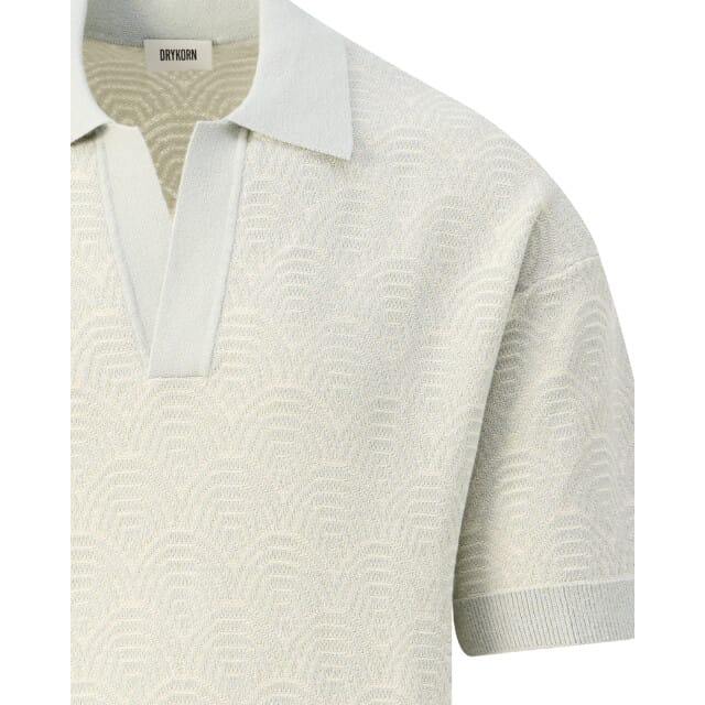 relaxed fit poloshirt met V-hals model 'LAURENZZO'