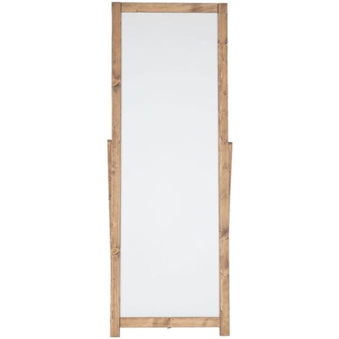 Stoepbord FLOOR - hout - B 440 x H 1370 mm - whiteboard- magnetisch - grenenhout