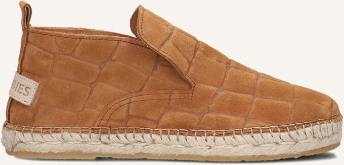 Shabbies Elche Lofa Espadrilles Dames - Bruin - Maat 41