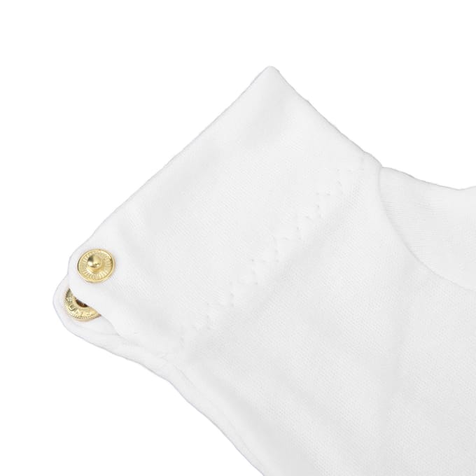 2 stuks Biljart Handschoenen Wedstrijd Scheidsrechter Handschoenen Professionele Witte Handschoenen met Drukker Manchetten Polyester Katoen white
