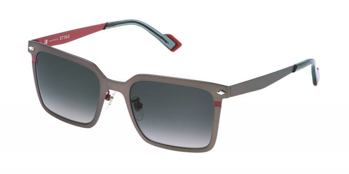 Sting SST523 Bachelite c/parti rosso 54/20/145 MAN Zonnebrillen
