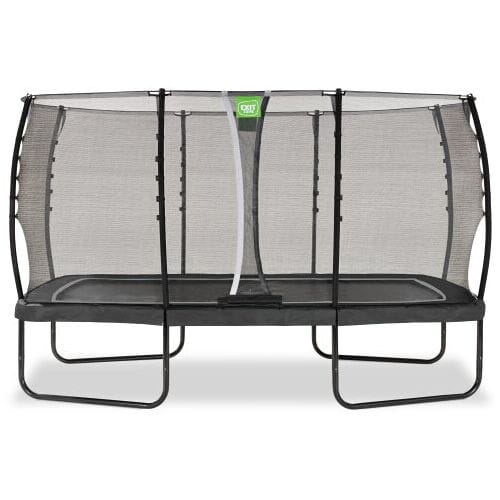 EXIT Allure Classic Trampoline 244x427cm - Op Poten - Rechthoekig - Trampoline Buiten - Voor Kinderen - Zwart