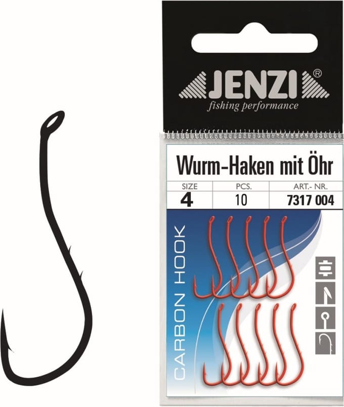 Wormhaken Carbon-staal | Jenzi | Haakmaat 6