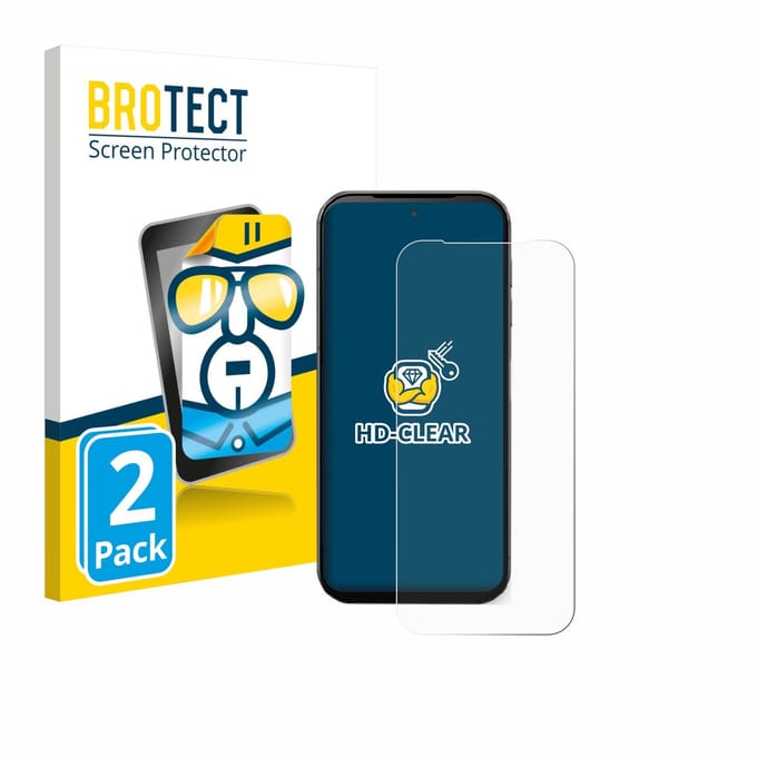 BROTECT - Screenprotector voor Fairphone 5 - Folie Beschermfolie transparant 2 Stuks