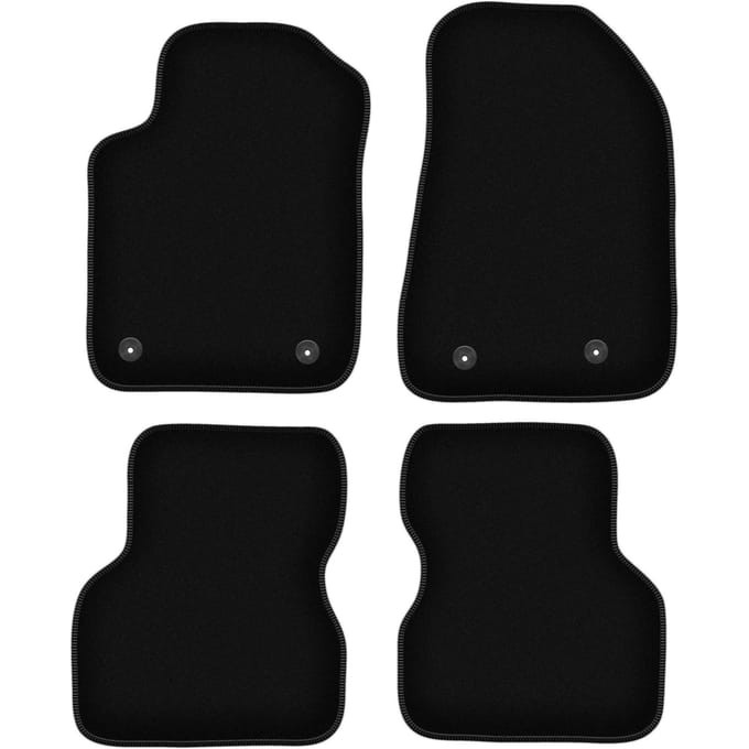 BASIC zwarte veloursmatten voor: Alfa Romeo Giulietta hatchback (2010-2020)