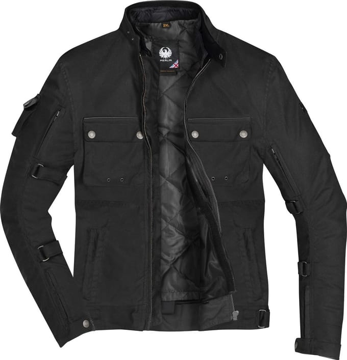 Merlin Nomad D3O Explorer Zwart Textiele Motorjas - Jas