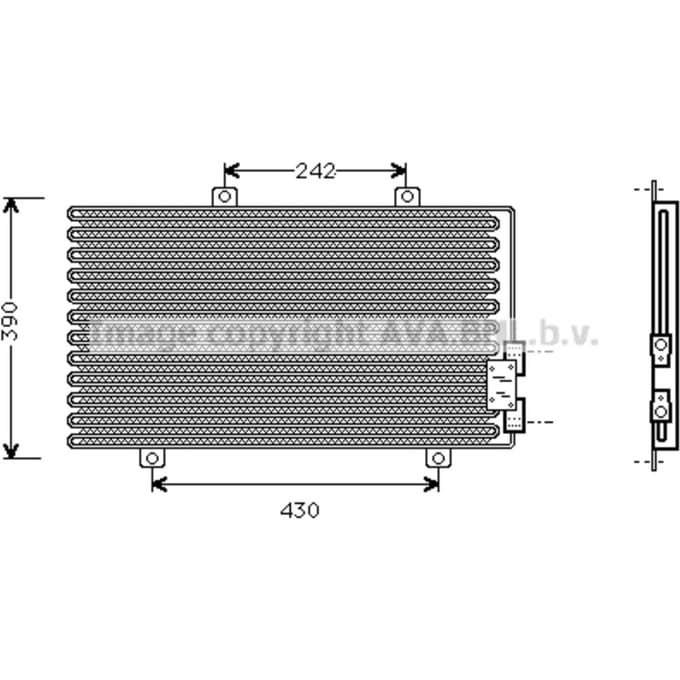 Condensator, airconditioning AVA COOLING AL5063