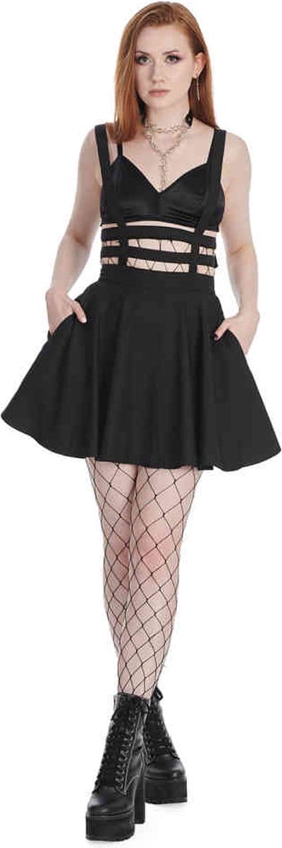 Banned - Lolita Korte rok - L - Zwart