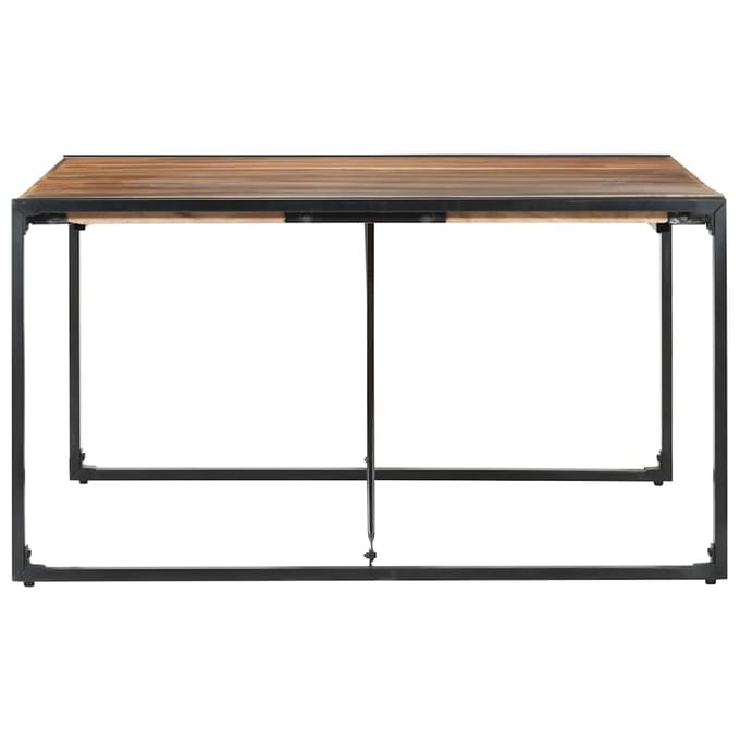 vidaXL - Eettafel - 140x140x75 - cm - massief - hout