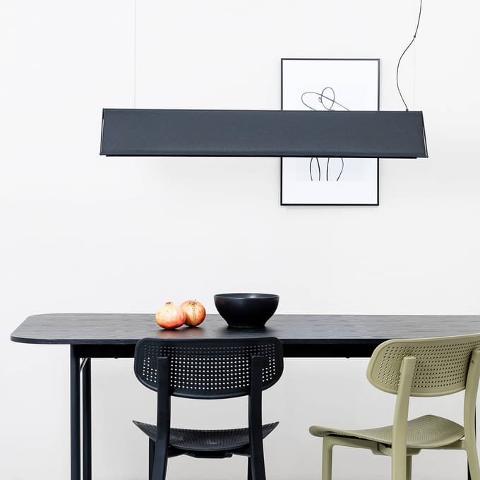 FARO BARCELONA Ludovico Surface LED hanglamp, 115 cm, zwart