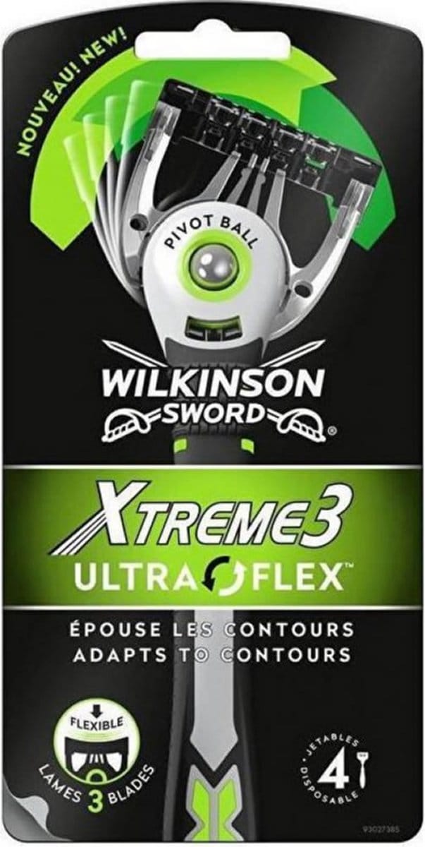 Wilkinson Sword - Xtreme3 Ultraflex Wegwerpscheermesjes - 4 Stuks