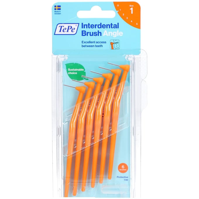 TePe Angle Interdentale Ragers Oranje ISO maat 2 – 0,45 mm (6 stuks)