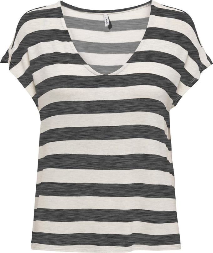 ONLY - ONLLIRA LIFE S/S V-NECK TOP JRS NOOS - Dames - Blouses