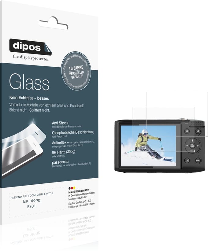 dipos – 2x Matte Pantserfolie geschikt voor Esuntong ES01 | 9H Screenprotector