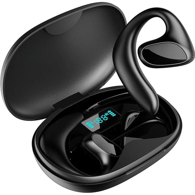 M8-vertaalheadset Draadloze BT-vertaalheadset Directe vertaling in 144 talen zwart